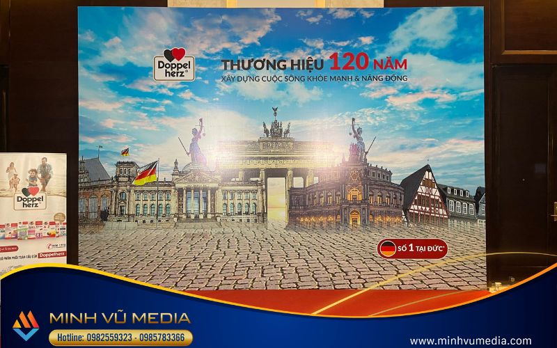 Minh Vũ Event thiết kế backdrop sự kiện chuyên nghiệp